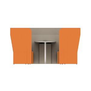 Cápsulas de oficina modernas de tela curva para colaboración en equipo y áreas de descanso con sofás - Product Image 3