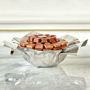Decoración de mesa Cuenco para servir de chocolate Acero inoxidable Dátiles de chocolate Dulces Cuenco para servir Fiestas y todas las ocasiones Cuenco de decoración - Product Image 2