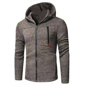 Sudaderas con Capucha de Alta Calidad para Hombre, Bordadas, Lisas, Teñidas, Nueva Moda, Color Sólido, con Cierre, Bolsillo, Estilo Casual Urbano, de Algodón - Product Image 1