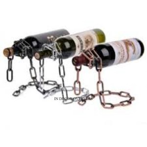 Soporte de botella de vino de diseñador de cadena mágica disponible en color y tamaño personalizados de metal de calidad superior al precio más bajo - Product Image 1