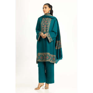 Traje Formal de 3 Piezas con Bordado de Pashmina IUSTKSD-1271 - Product Image 2