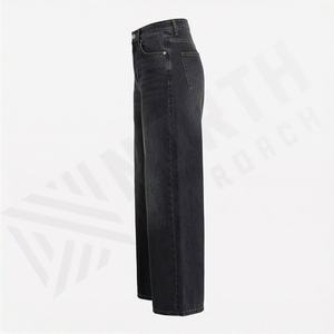 Women Custom Dark Customized Color Denim <b>Jeans</b> Straight Style Streetstyle Designer Collection Superb Quality OEM Service Sale - Product Image 3