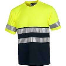 Camiseta de Seguridad de Manga Corta de Alta Visibilidad, Estilo Nuevo, Poliéster, Dos Tonos en Contraste, Reflectante, Impermeable, con Características Térmicas - Product Image 4