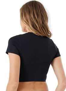 Tops Cortos de Algodón de Alta Calidad para Chicas, Sublimados, Casuales, Transpirables, Antibolitas, con Logotipo Comprimido, para Verano - Product Image 3