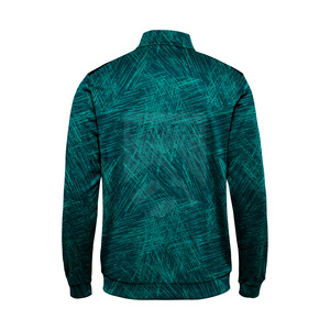 Camouflage numérique personnalisé pour hommes, sweat à capuche avec fermeture éclair, col haut, streetwear avec camouflage brodé en 3D, tissu technique délavé OEM pour l'hiver - Product Image 2