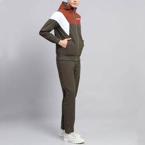 Marque privée personnalisée hiver à capuche solide imprimé hommes pull à manches longues survêtements-respirant coupe-vent vêtements de sport - Product Image 3