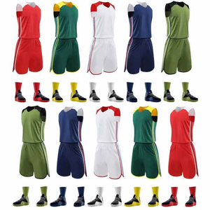 Uniforme de basket-ball pour hommes maillot réversible respirant séchage rapide grande taille impression par transfert de chaleur personnalisée 100% Polyester nouveau - Product Image 1