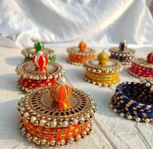 Caja de regalo pequeña decorativa vacía, recuerdo de fiesta, artículo de regalo de boda indio para invitados, cajas de joyería, Festival, Navidad, inauguración de la casa - Product Image 6