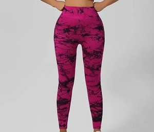Leggings de yoga pour femmes de haute qualité, tricotés, taille mi-haute, avec poches, sans couture, doux, en élasthanne/nylon, longueur genou, pantalon de fitness - Product Image 4
