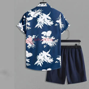 Ensemble de shorts d'été pour hommes grande taille High Street, logo personnalisé, respirant, imprimé professionnel - Product Image 2