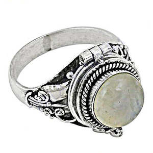 Bague en argent 925 avec nacre pour femme, bijou élégant, cadeau pour la fête des mères - Product Image 1