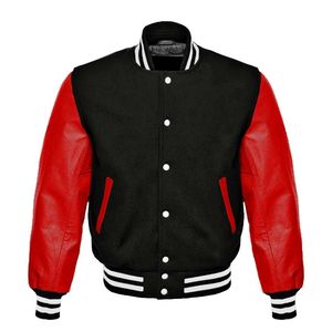 Blouson bombardier en polaire de style universitaire de baseball universitaire au design original équipe sportive OEM logo personnalisé veste Streetwear décontractée pour hommes - Product Image 3
