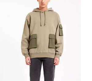 Vente en gros OEM – Sweats à capuche et pulls personnalisés avec logo brodé pour hommes – Doublure en laine/nylon, hiver, écologiques - Product Image 1