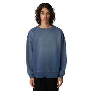 2024 Sweatshirts respirants légers et lavés à l'acide avec conception et logo personnalisés pour hommes - Product Image 2