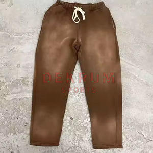 Top Fashion Men's Acid Wash Tracksuits High Quality Cotton Polyester Casual Style <b>XL</b> Size Logo Plus Size for Winter - Product Image 4