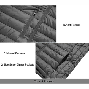 Chaquetas Acolchadas de Invierno al Por Mayor, Chaqueta con Capucha y Logotipo Frontal, Nueva Moda - Product Image 5