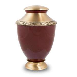 Metal Cremation <b>Urn</b> for Adult Human Ashes <b>Large</b> Handcrafted Funeral Memorial Decorative Burial <b>Urn</b> - Product Image 2