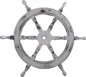 Fnish พวงมาลัยเรือชายหาดทำจากไม้,สำหรับเรือในบ้านเรือใช้ตกแต่งล้อทำจากไม้ใช้ในปริมาณสั่งซื้อขั้นต่ำที่น้อย - Product Image 3