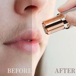 Cabezales de Repuesto para Afeitadora Eléctrica Chapados en Oro, Resistentes al Agua IPX7, Depilador Facial para Labios, Barbilla y Mejillas - Product Image 4