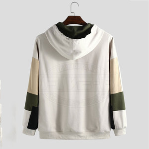 Design personnalisé 100% coton hiver hommes sweats à capuche tissu polaire léger de haute qualité - Product Image 2