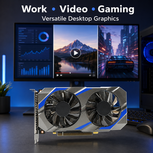 Carte graphique GTX <span class=keywords><strong>1050</strong></span> <span class=keywords><strong>Ti</strong></span> 4 Go GDDR5 128 bits NVIDIA, double ventilateur, GPU de jeu <span class=keywords><strong>4K</strong></span> pour PC de bureau, pièces d'ordinateur GTX1050Ti - Product Image 5