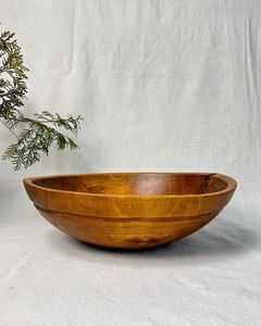 ห้องครัวไม้ชีสแฮมชามไม้ทะเลทรายอเนกประสงค์สำหรับสลัดซุปก๋วยเตี๋ยวและอื่นๆ (สีน้ำตาล) (5นิ้ว (ชุดละ2ชิ้น) - Product Image 6