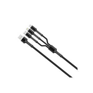 Netzy LC93 Cable de Carga Rápida 3 en 1 Compatibilidad Universal Multi USB Rojo - Product Image 3
