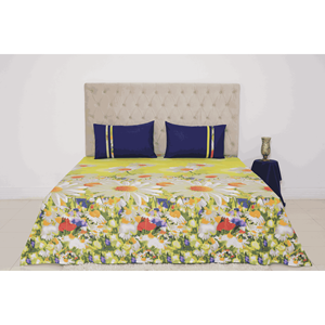 Ensemble de couette King Size Vibrant Blooms pour ajouter une touche de couleur et de style à votre chambre - Product Image 6