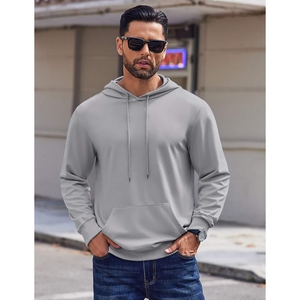 Trending hoodie for men warm fleece durable stitching soft interior professional manufacture for daily use - Product Image 3