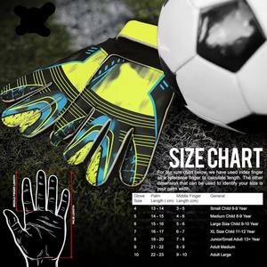 GUANTES DE PORTERO PROFESIONAL DE FÚTBOL PRODUCTOS DEPORTIVOS DE ALTA CALIDAD ADULTO HOMBRE CUERO LATEX LOGO FINGER PCS - Product Image 2