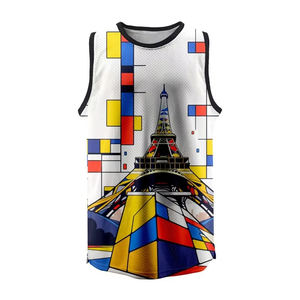 Débardeurs de sublimation de haute qualité en gros Chemise d'entraînement de fitness Conception personnalisée Débardeur à la mode pour hommes - Product Image 1