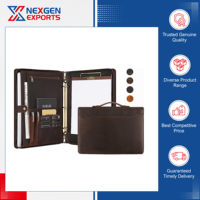 Increíble Oferta, Portafolio de Cuero Genuino, Carpeta Portafolio, Alta Calidad, Diseño Personalizable, Venta al por Mayor Global, Bajo Costo