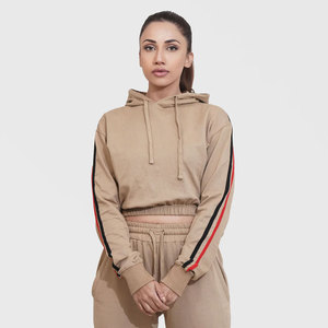 เสื้อฮู้ดครอปแบบสบายๆ สำหรับฤดูหนาวปี 2024 สำหรับผู้ชายและผู้หญิง ผ้าฝ้าย 100% ระบายอากาศได้ดี ราคาประหยัด รับสั่งทำ - Product Image 4