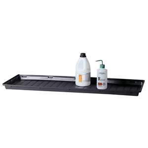 asecos vasche in polietilene per armadi di sostanze pericolose con ripiani, nero - Product Image 1