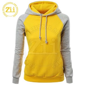 Women's Casual Long Sleeve Hoodies Quick Dry Cotton Polyester with Hooded Collar Plain Dyed for Winter Wholesale on Sale - Product Image 1
