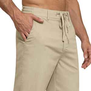 2025 personnalisé Extra doux tricoté tissu course entraînement Slim Fit survêtement plaine poche zippée coton Polyester survêtement hommes pantalons - Product Image 3