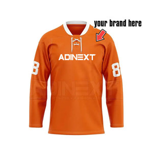 Service OEM, nouvelle arrivée, maillot de hockey sur glace de haute qualité, 100% polyester, couleur et logo personnalisés, unisexe, adultes, nom d'équipe personnalisé - Product Image 2