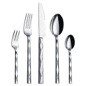 Couverts de qualité supérieure vaisselle à manger couverts en acier inoxydable couleur argent et or ensemble de couverts de cuisine - Product Image 4