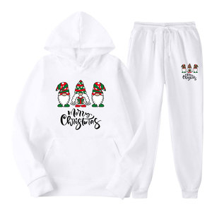 Survêtement drôle pour homme et femme pour Noël et le Nouvel An, mode couple, sweat-shirts de fête, 100% coton, haute qualité - Product Image 1