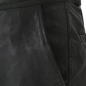 Precio al por mayor pantalones de cuero hechos a medida para los hombres con logotipo personalizado pantalones de cuero de diseño único - Product Image 5
