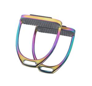 Nouvelle arrivée étriers d'équitation en acier inoxydable poignée de sécurité réglable léger fabricant OEM exportation - Product Image 5