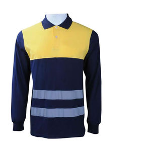 Vêtements de travail à bas quantité minimale de commande personnalisés OEM fournisseur de gros chemises de sécurité polos de sécurité à manches longues réfléchissants - Product Image 4