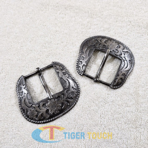 Juego de hebillas de cinturón de latón medieval antiguo, piezas y accesorios especiales para bolsas grabadas en TT-7681 - Product Image 3