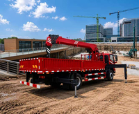 Camion grue diesel manuel Shacman 8x4, moment de charge élevé (40T.M), hauteur de levage de 18 m pour la construction et la logistique
