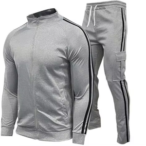 Ensemble de survêtement personnalisé en molleton de coton à séchage rapide, haute qualité, pour homme et unisexe, décontracté, à manches longues, pour le sport et le jogging - Product Image 1