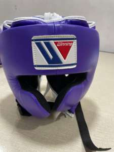 Guantes de Boxeo de Piel Genuina de Alta Calidad, Color Morado Dorado, Diseño Ligero que Absorbe la Humedad, Personalizables para Cabeza/Ingle - Product Image 3