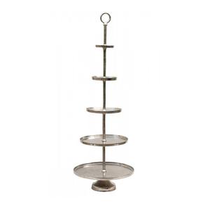 Estante de exhibición de cristal de vino para decoración del hogar, soporte de pastel XL de aluminio fundido, 169 cm, cinco niveles - Product Image 4