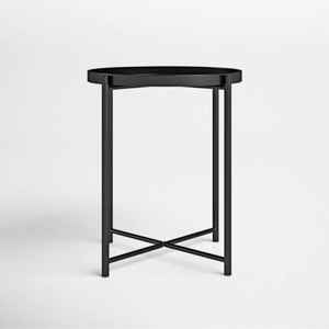 Mesa de centro de metal pequeña moderna con acabado en polvo como mesa auxiliar para sofá en sala de estar muebles para el hogar - Product Image 3