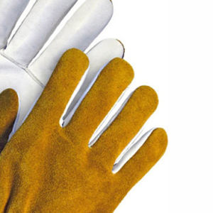 Guantes de soldadura resistentes a cortes de trabajo de alta temperatura para trabajo en metal Guantes de soldadura de cuero Llegada Resistencia al calor Doble - Product Image 5