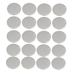 Disques de marquage en laiton, cercles de 25 mm, plaques métalliques dorées, pièces vierges solides, disques de marquage pour bijoux, ébauches rondes - Product Image 5